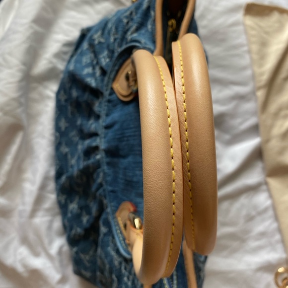 🎈SOLD❤️💎Louis Vuitton Cabby Denim MM Beautiful - Picture 5 of 16